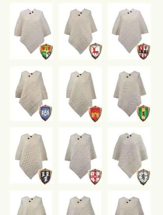 aran cashmere Clan Aran Ponchos - 400+ Clan Patterns Registered FIND YOURS>>