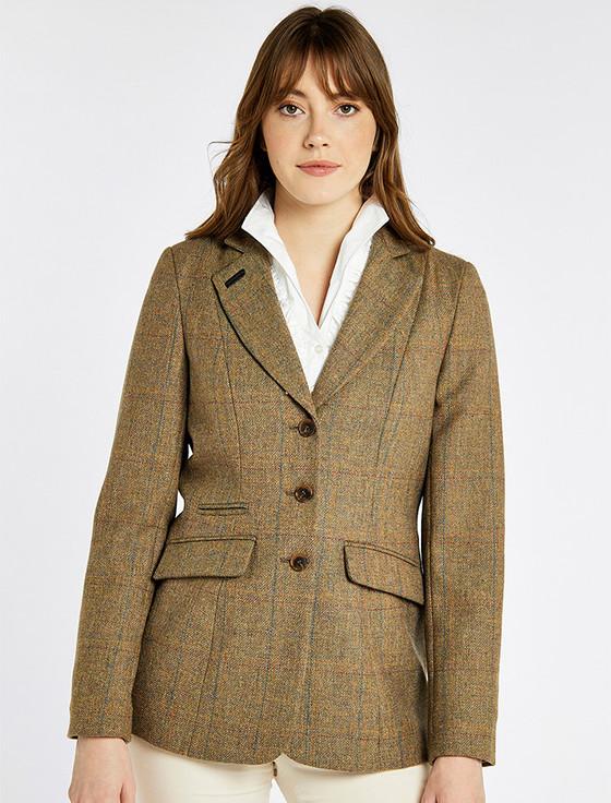 aran cashmere Darkhedge Ladies Fitted Tweed Jacket - Burren