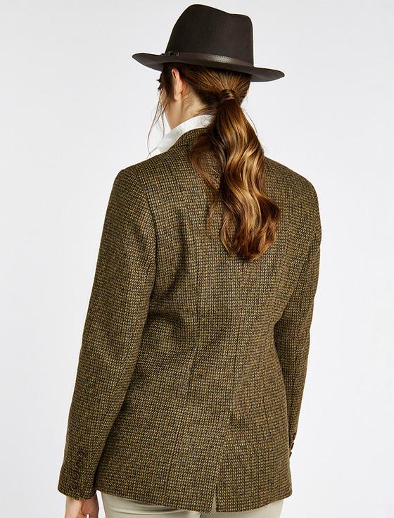 Aran Cashmere Darkhedge Ladies Fitted Tweed Jacket - Heath