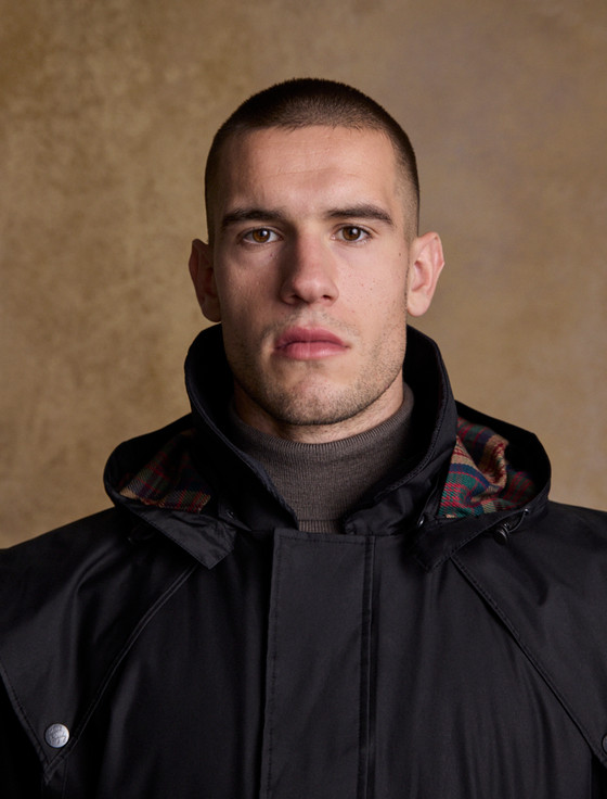 Aran Cashmere Donegal Men's Waterproof Bush Coat - Black