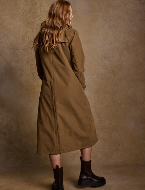 Aran Cashmere Erin Ladies Waterproof Long Riding Coat - Camel