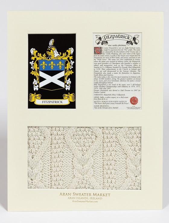 Aran Cashmere Fitzpatrick Clan Aran & History Display