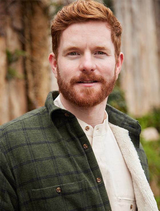 Aran Cashmere Fleece Lined Flannel Shirt - Forest Green & Black Check