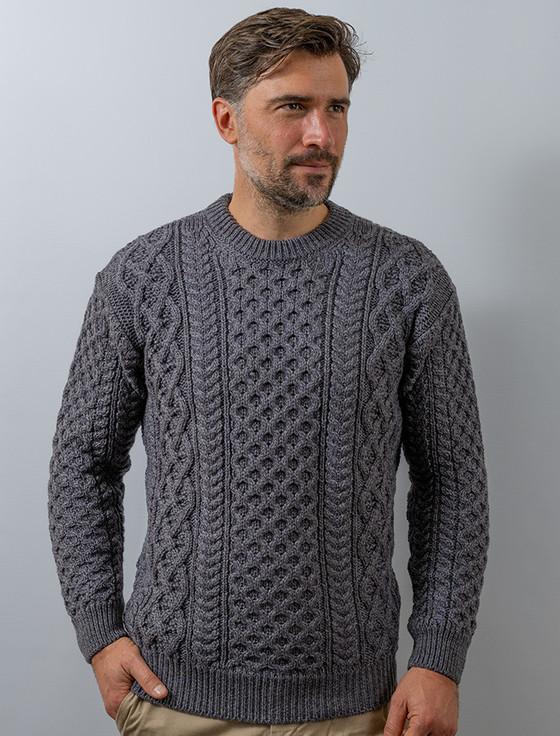 aran cashmere ‎H‎eavyweight M‎erino Wool Aran Sweater‎‎‎‎‎‎‎‎‎‎