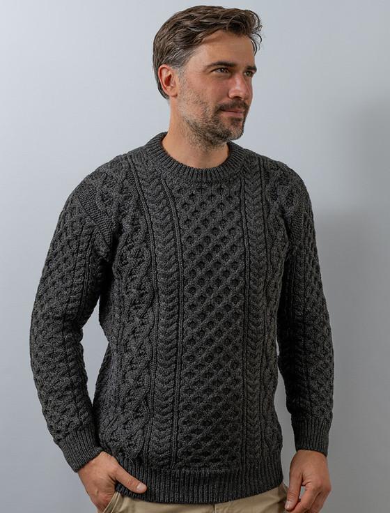 aran cashmere H‎‎eavyweight Merino W‎ool A‎ran Sweater‎‎‎‎‎‎‎‎‎‎
