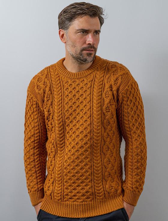 Aran Cashmere H‎‎eavyweight Merino W‎ool Aran Sweater‎‎‎‎‎‎‎‎‎‎