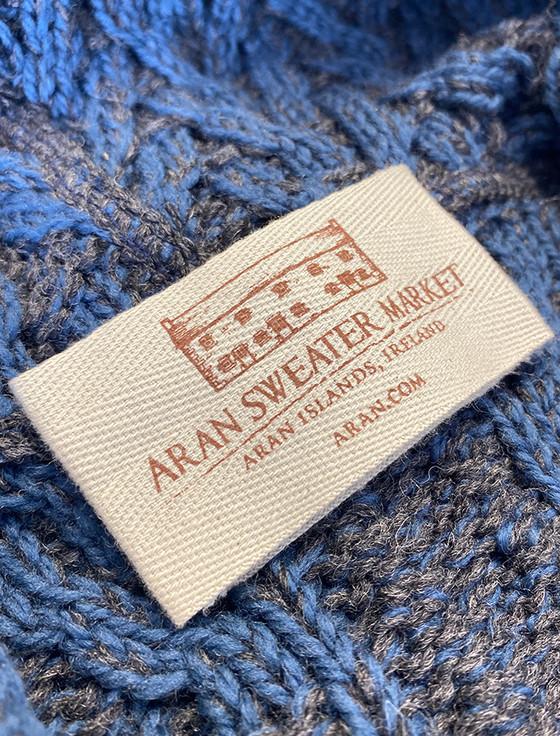 Aran Cashmere ‎Lad‎ies Herringb‎one Desig‎n Shawl Hood