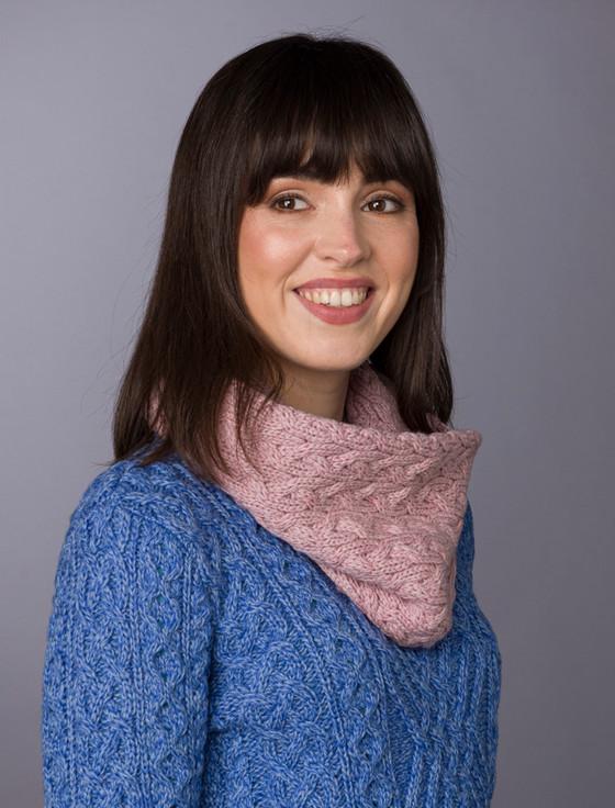 Aran Cashmere Ladies Super Soft Aran Infinity Scarf