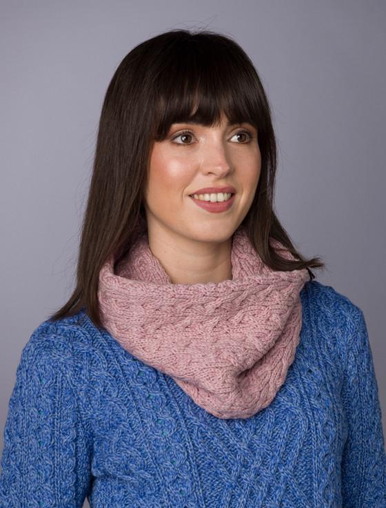 Aran Cashmere Ladies Super Soft Aran Infinity Scarf