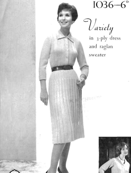 aran cashmere Ladies Vintage Aran Sweater and Aran Dress