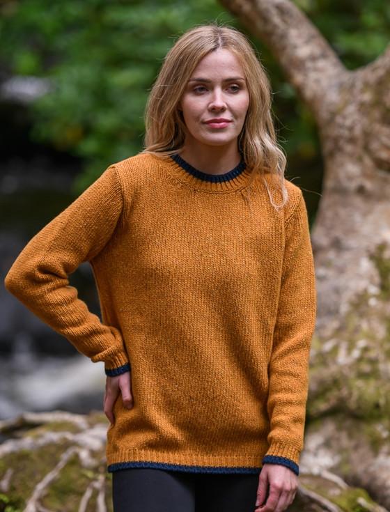aran cashmere Ladies Wool Cashmere Fisherman Sweater