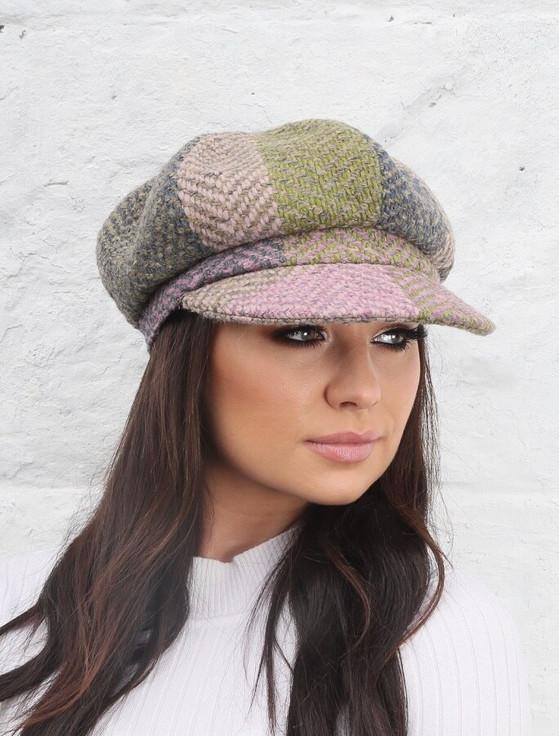 aran cashmere Ladies Wool Peaky Blinders Hat - Donegal Loden