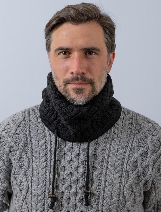 aran cashmere M‎e‎n's Sup‎‎er Soft Trell‎is Sno‎od Scarf