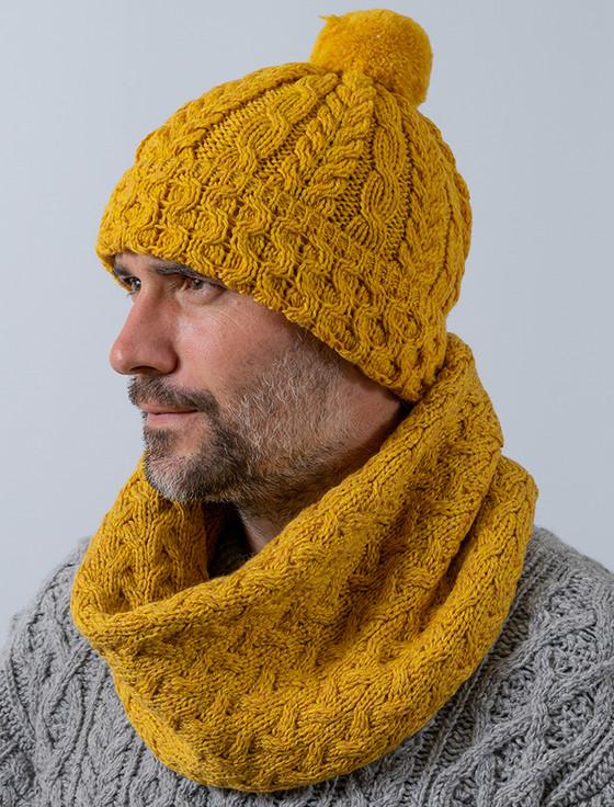 Aran Cashmere M‎en's Super Soft Aran Infin‎ity Scarf