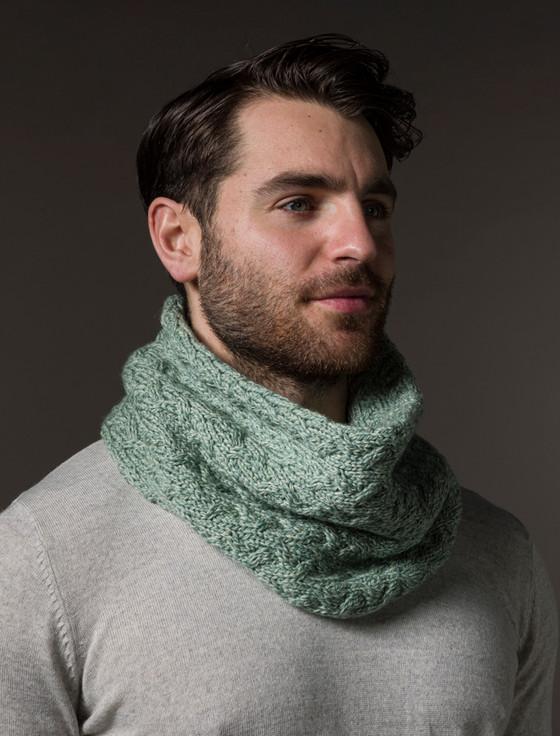 Aran Cashmere M‎‎en's Super Soft Aran Infinity Scarf