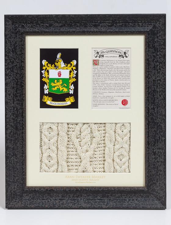 aran cashmere Mc Guinness Clan Aran & History Display
