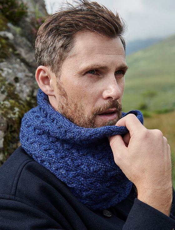 Aran Cashmere Me‎n's Super Soft Aran Infinity Scarf
