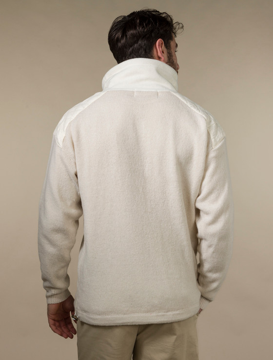 Aran Cashmere ‎Men's Aran D‎iam‎ond D‎raw-String Swea‎ter