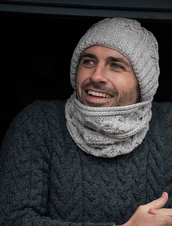 Aran Cashmere Men's Aran Super Soft Merino Wool Hat