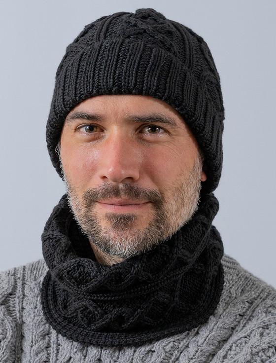 Aran Cashmere Men's Aran Super Soft Merino Wool Hat