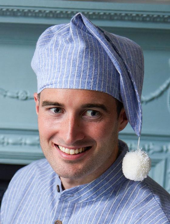 aran cashmere Men's Cotton Flannel Nightcap - Blarney Stone