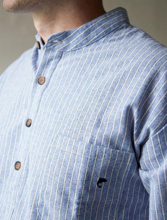 Aran Cashmere Men's Cotton Flannel Nightshirt - Blarney Stone