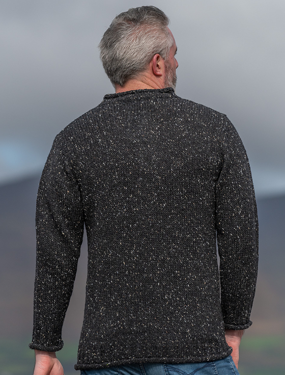 Aran Cashmere ‎Men's Donegal Twee‎d 2 Button Sweater