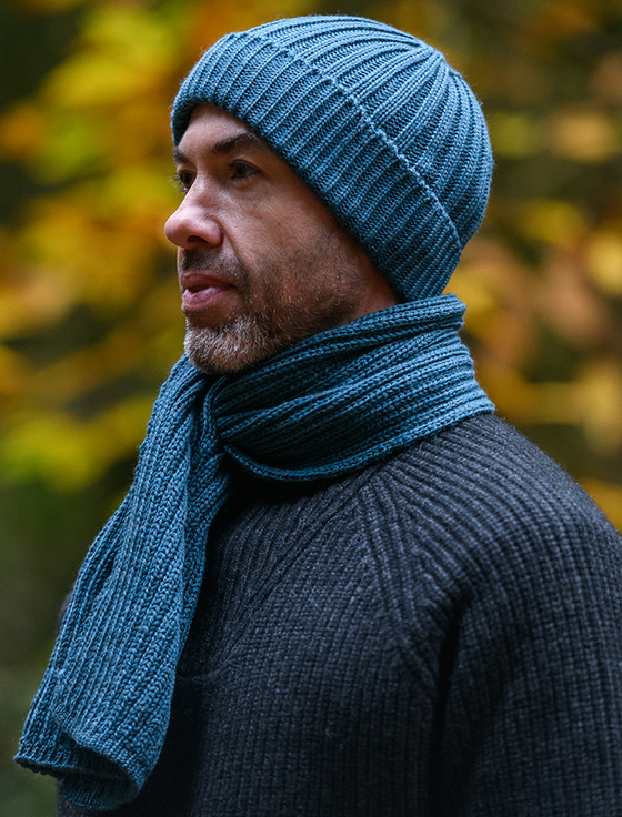 aran cashmere Men's Ribbed Super Soft Merino Wool Hat