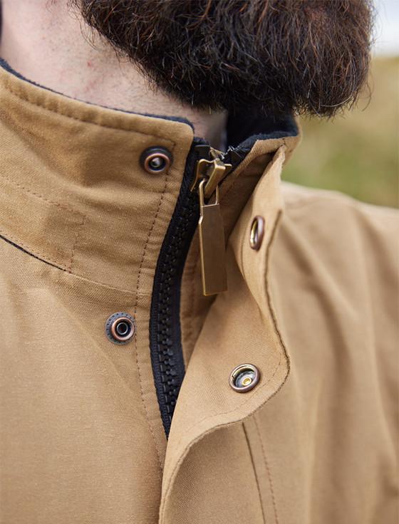 Aran Cashmere Men's West Cork Waterproof Jacket - Brown
