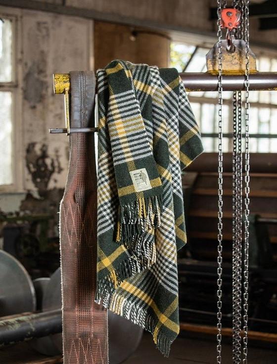 Aran Cashmere Michael Collins Throw - Historic Reproduced Travel Blanket