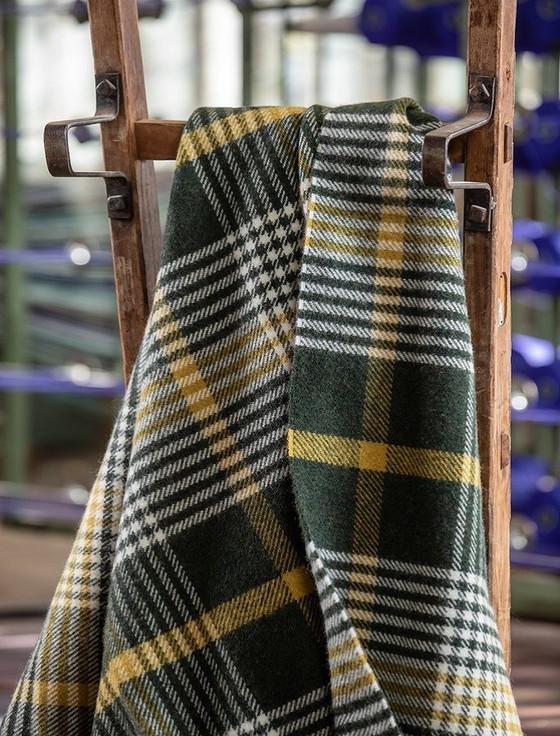 Aran Cashmere Michael Collins Throw - Historic Reproduced Travel Blanket