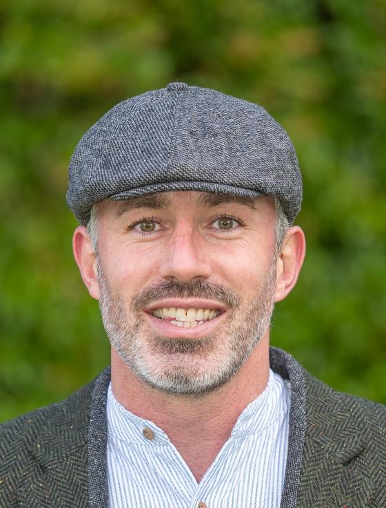 Aran Cashmere Peaky Blinders 8 Panel Cap Grey - Tweed