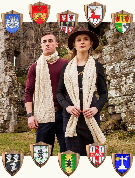aran cashmere Premium ClanAran Scarf - Find Your Clan
