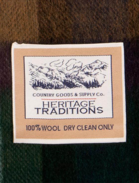 Aran Cashmere Pure Wool Tartan Check Scarf - Country Purple