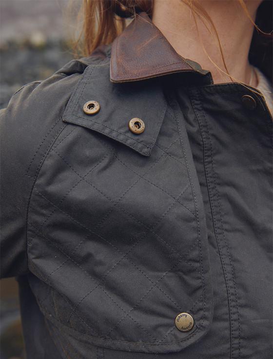 Aran Cashmere Radford Ladies Tweed Jacket - Verdigris