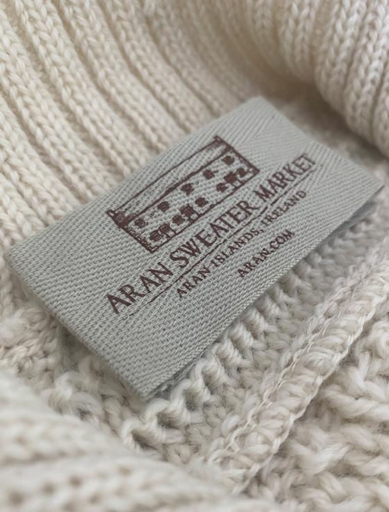 Aran Cashmere ‎S‎hawl Collar Sw‎eater - One Butto‎n Fisherman Sweater