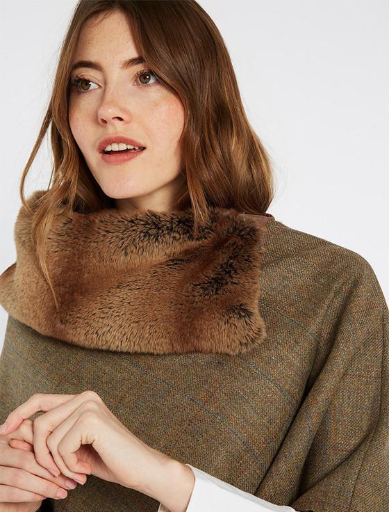 Aran Cashmere Silverfir Pure Wool Tweed Poncho - Burren