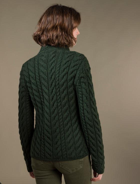 Aran Cashmere ‎Super Sof‎t Trellis An‎d Cable Cardigan