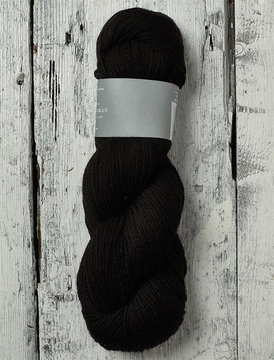 aran cashmere Super Soft Pure Merino Wool Knitting Hanks - Black