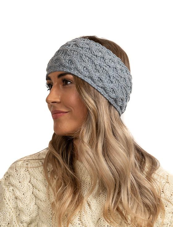 Aran Cashmere Super ‎Soft Tree Of Life Headband-natural White