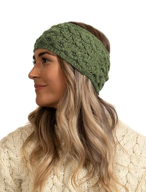 Aran Cashmere Super ‎Soft Tree Of Life Headband-natural White