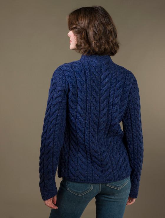 Aran Cashmere ‎Super Soft Trellis ‎an‎d Cable Cardigan