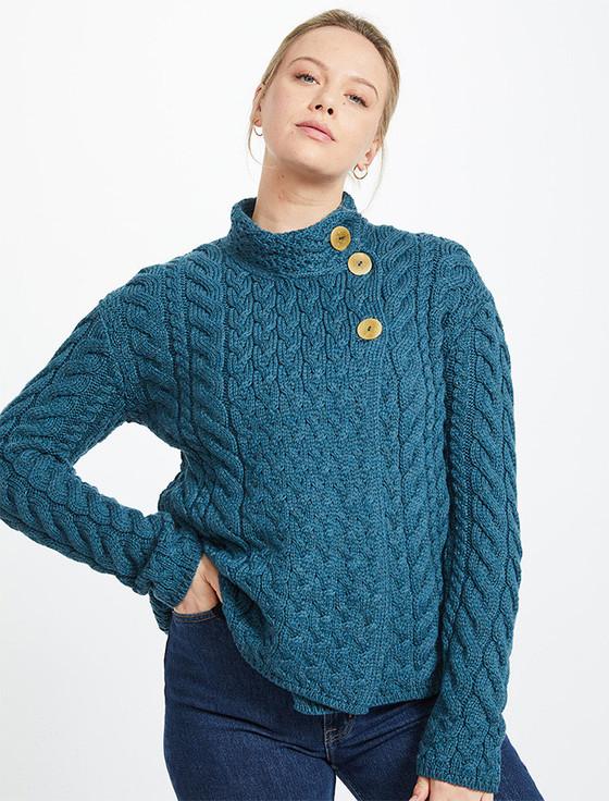aran cashmere Super Soft Trellis and Cable Cardigan‎‎‎‎‎‎