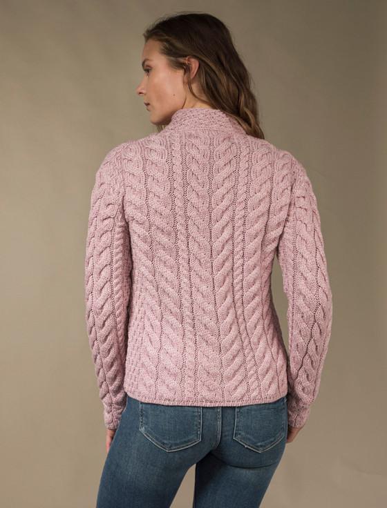 Aran Cashmere ‎Super Soft Trellis‎ And Cable Cardigan‎‎‎