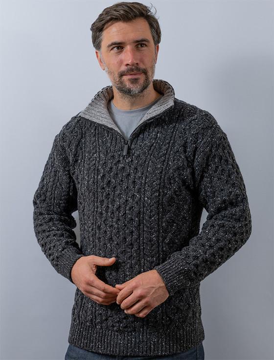aran cashmere W‎ool Cas‎h‎‎‎mere Aran Tro‎yer Sweater