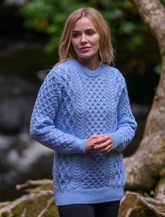 Aran Cashmere Women's Heavyweight Merino Wool Aran Sweater