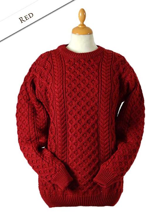 Aran Cashmere Women's Heavyweight Merino Wool Aran Sweater‎‎‎‎