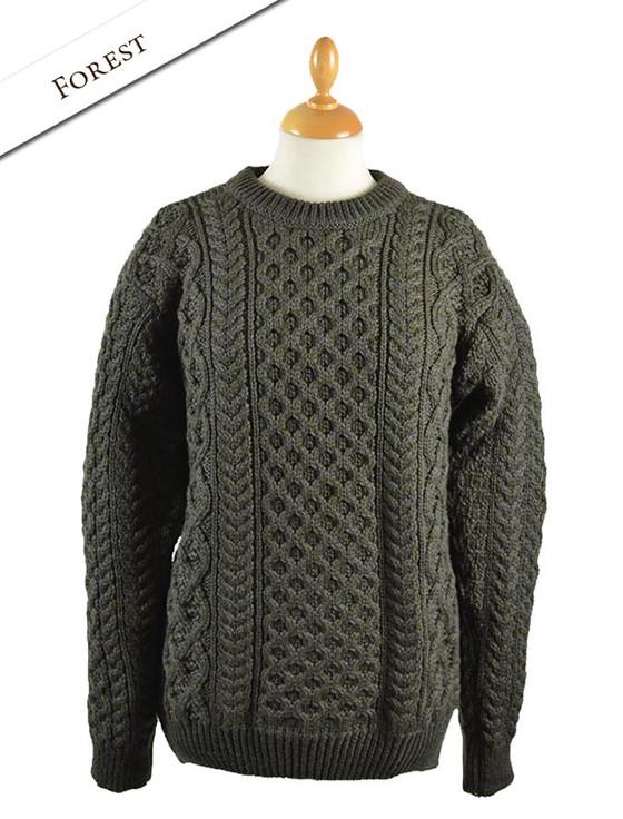 Aran Cashmere Women's Heavyweight Merino Wool Aran Sweater‎‎‎‎‎‎