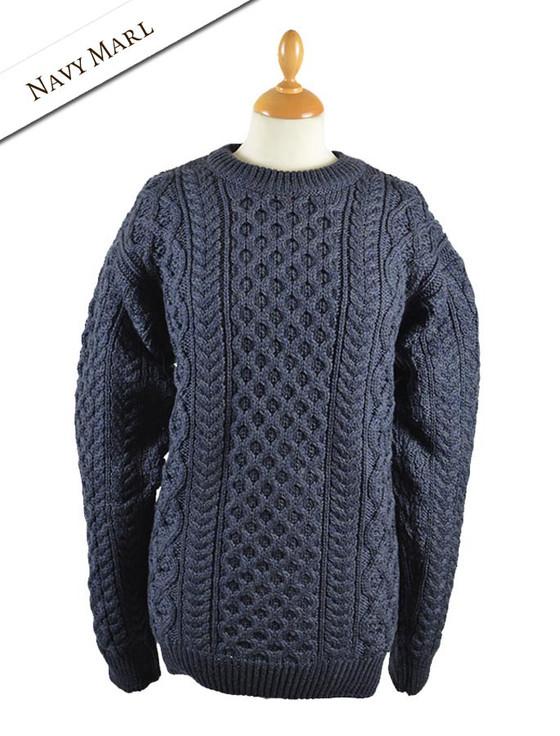 Aran Cashmere Women's Heavyweight Merino Wool Aran Sweater‎