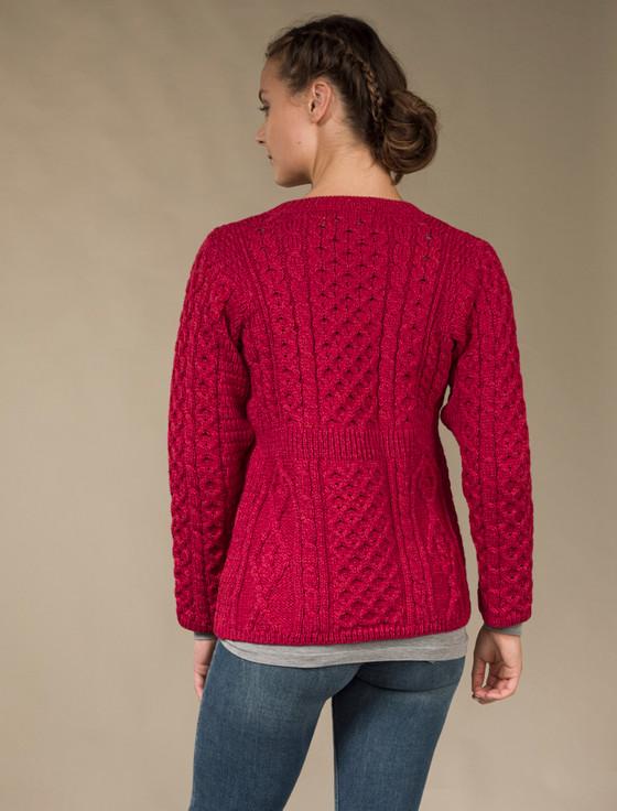Aran Cashmere Women's Merino Wool A-Line Fit Cardigan
